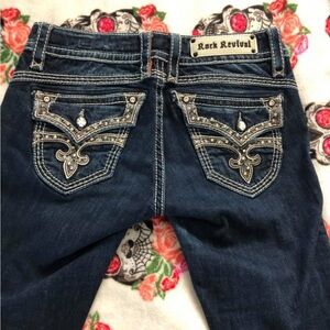 Rock Revival Women's Dark Blue Boot Cut Jeans